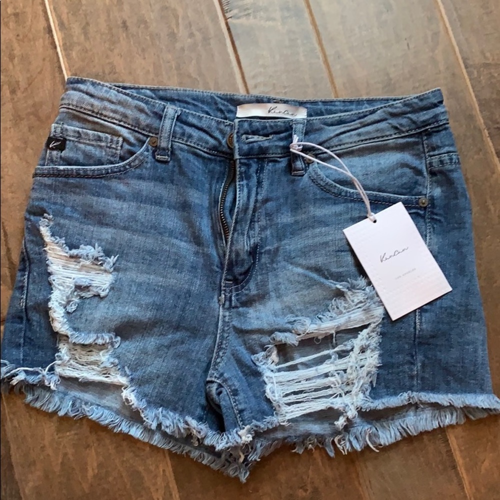 Kancan distressed shorts